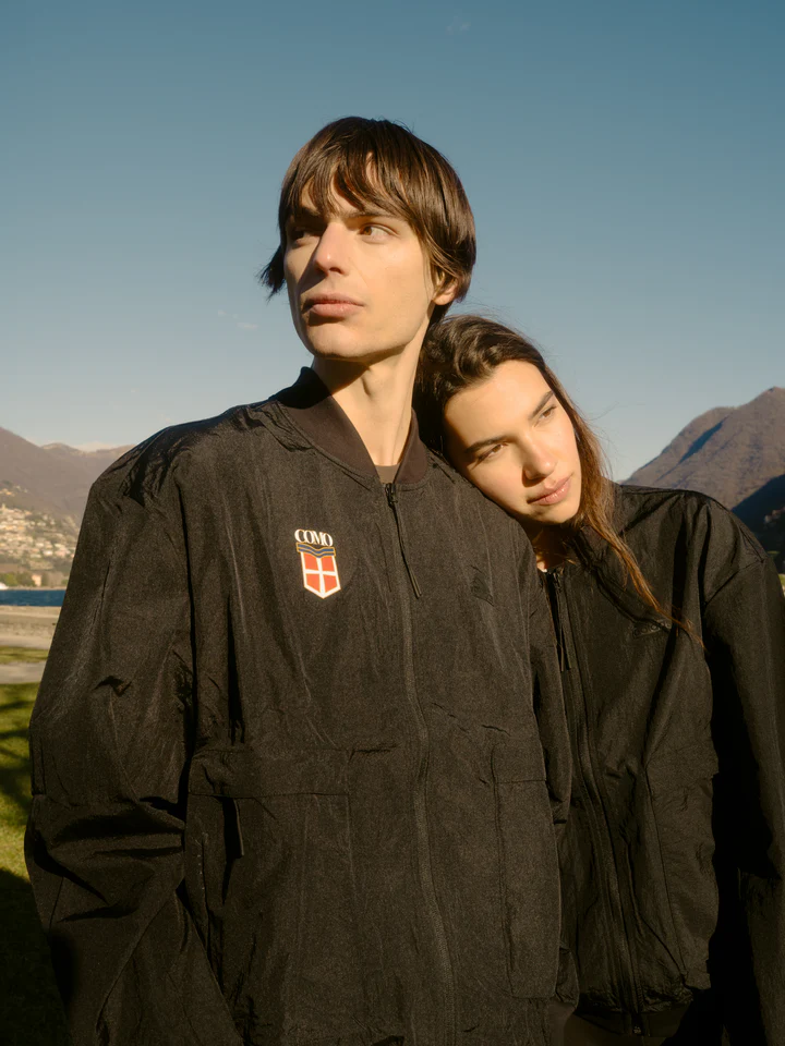 Crest Black Bomber Jacket Adidas X Como 1907